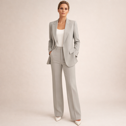 Vanessa™ | Elegancki komplet garniturowy z rozszerzanymi spodniami