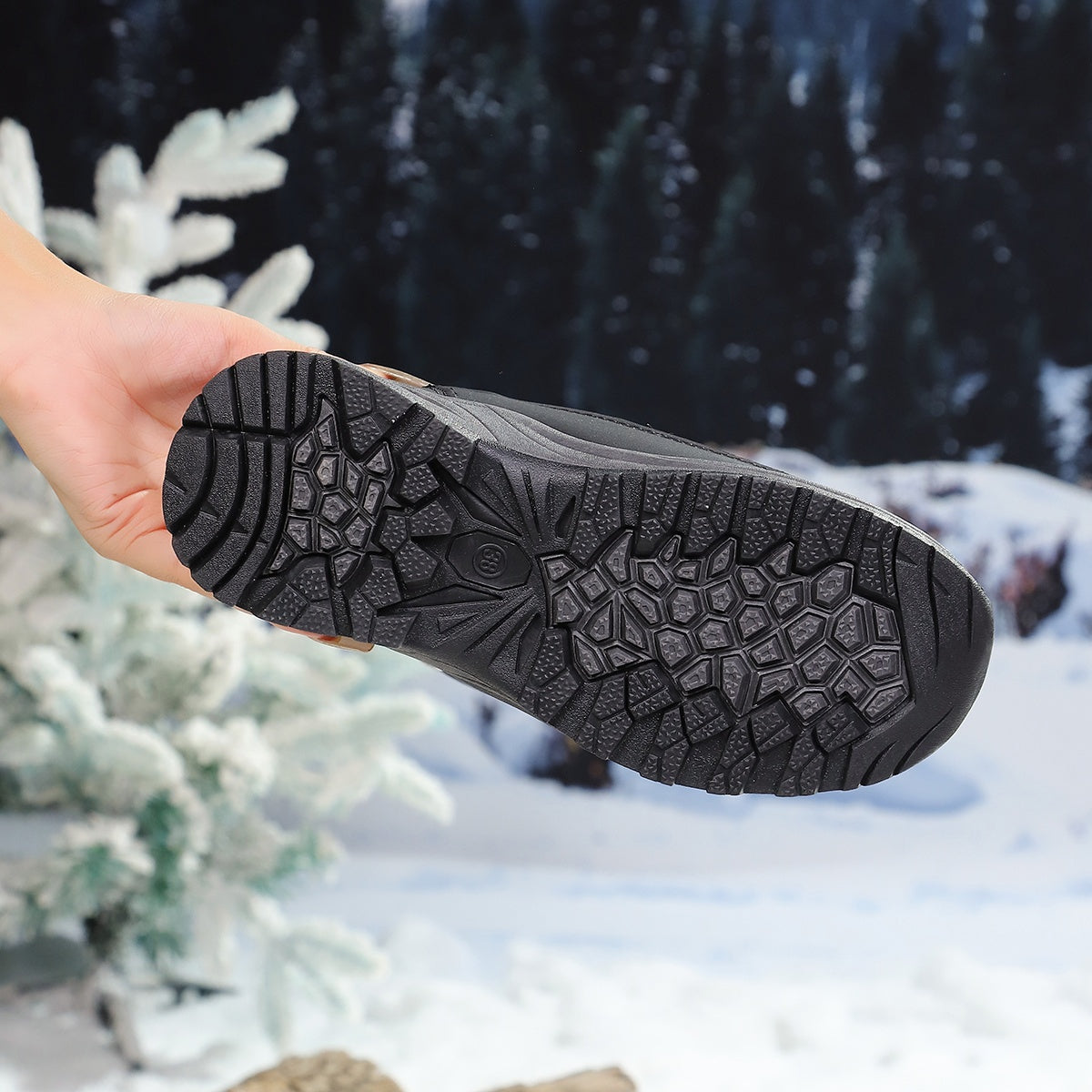 Damskie wysokiej jakości zimowe buty śnieżne do połowy łydki