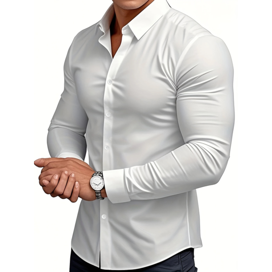 Icone™ ClassicPolo | Klasyczna męska koszulka polo z długim rękawem i guzikami | 1+1 GRATIS