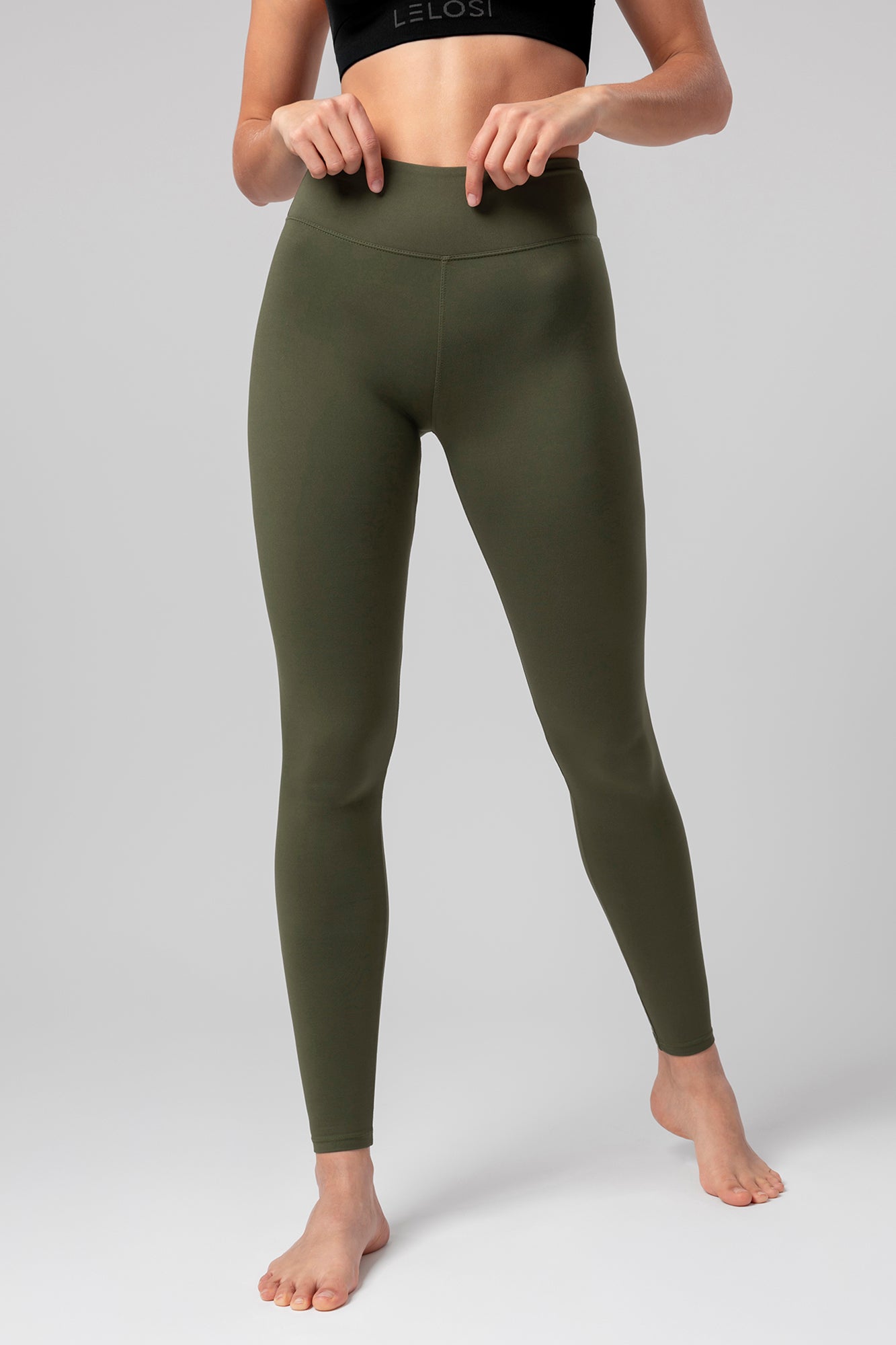 Olive – Damskie Klasyczne Elastyczne Legginsy